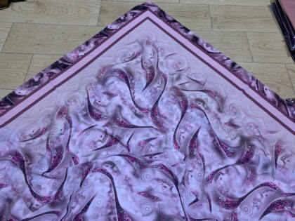 فولار ماليزي وردي بنفسجي